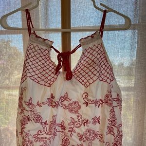 Hinge peasant embroidery blouse